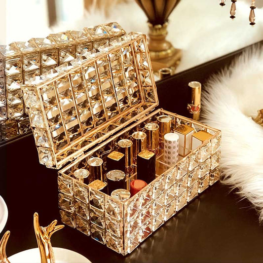 Crystal lipstick storage box cosmetic storage