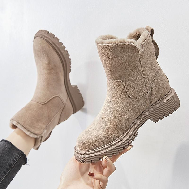 Women's snow boots winter cashmere women's shoes Warm boots cotton shoes women's boots