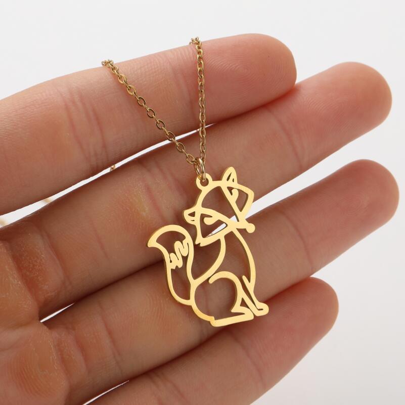 Ins Light Luxury Personality Cute Cartoon Animal Pendant Necklace