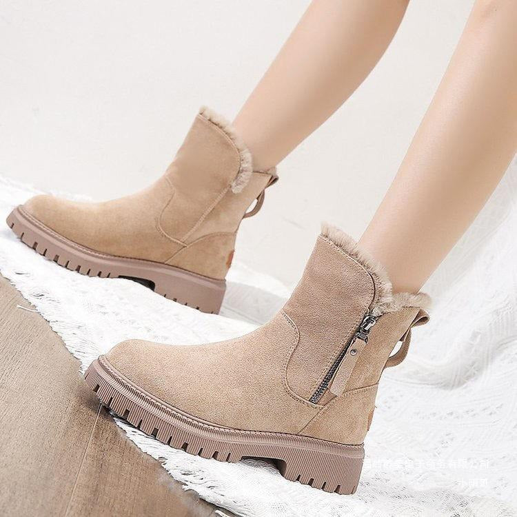 Women's snow boots winter cashmere women's shoes Warm boots cotton shoes women's boots