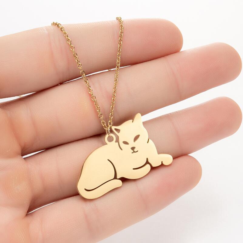 Ins Light Luxury Personality Cute Cartoon Animal Pendant Necklace