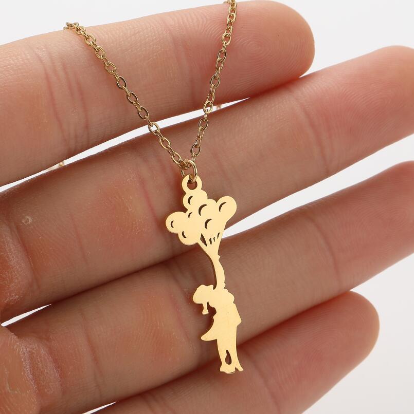 Ins Light Luxury Personality Cute Cartoon Animal Pendant Necklace